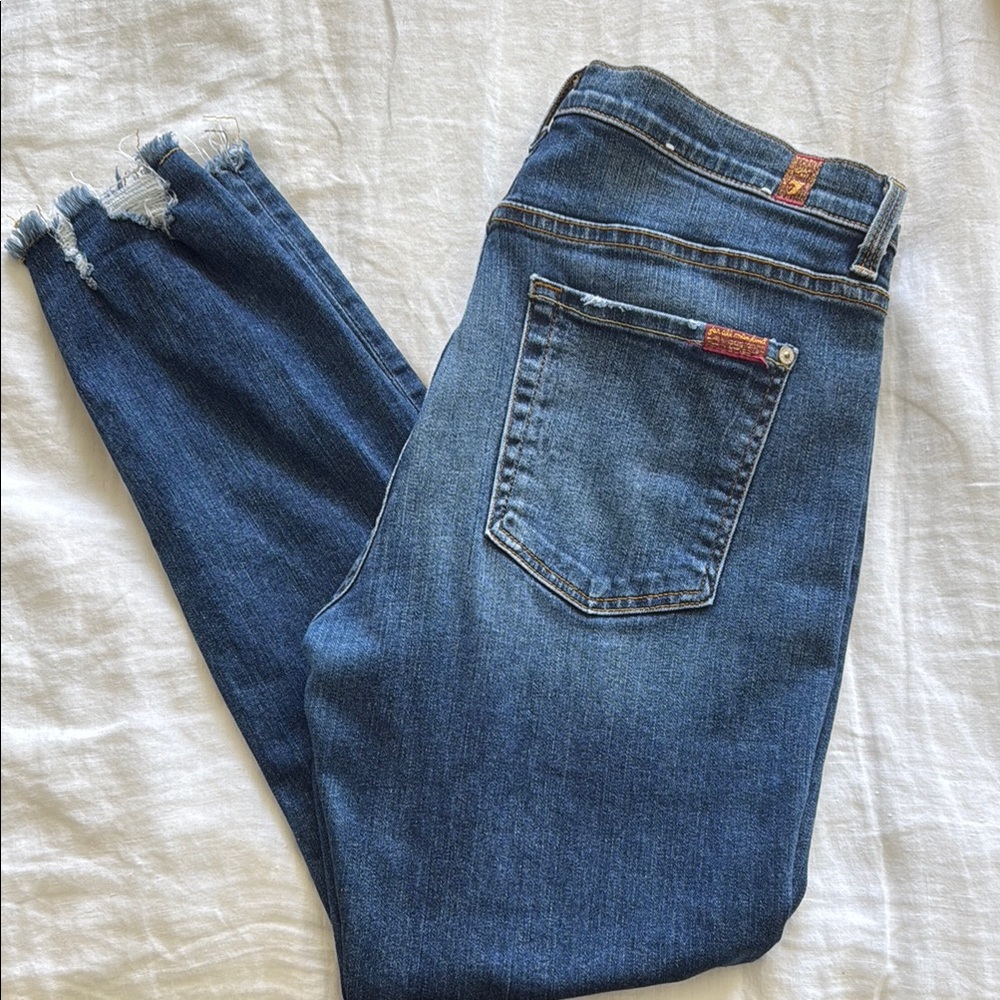 7 For All Mankind Ankle Skinny - Size 31